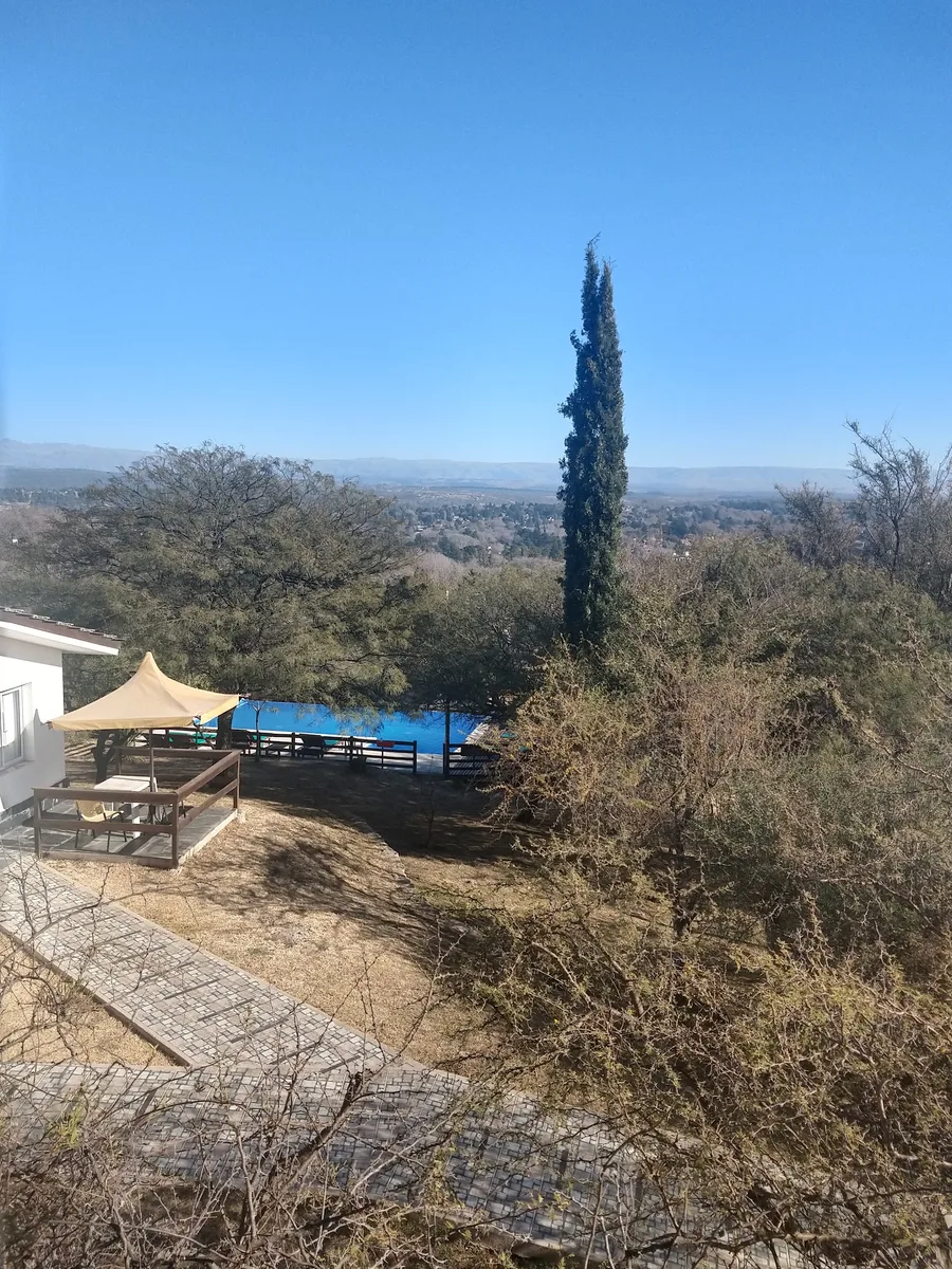 Vista al valle de Calamuchita desde el complejo